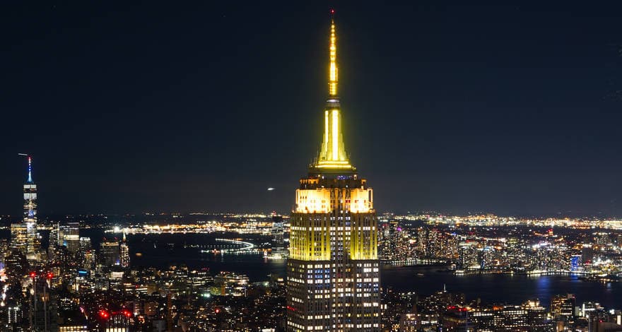 Empire State Building in schwarz-gelben Farben illuminiert: Bundesliga global ins Scheinwerferlicht rücken. (Foto: BVB)